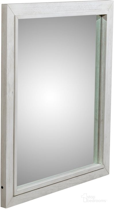 The appearance of Mirage Mirror designed by Liberty in the modern / contemporary interior design. This white piece of furniture  was selected by 1StopBedrooms from Mirage Collection to add a touch of cosiness and style into your home. Sku: 946-BR51. Product Type: Dresser Mirror. Material: Rubberwood. Image1