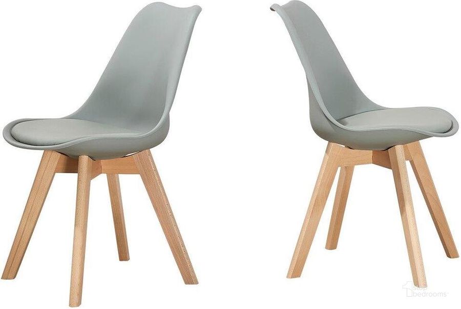 The appearance of Mirage Modern Solid Wood Dining Side Chair Set of 2 In Gray designed by Best Master Furniture in the modern / contemporary interior design. This gray piece of furniture  was selected by 1StopBedrooms from Mirage Collection to add a touch of cosiness and style into your home. Sku: G01GC. Material: Wood. Product Type: Side Chair. Image1