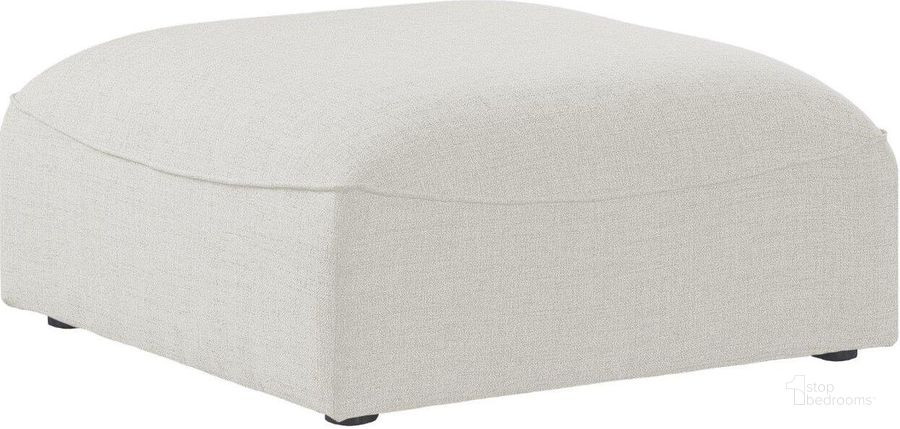 The appearance of Miramar Cream Durable Linen Ottoman designed by Meridian in the modern / contemporary interior design. This cream piece of furniture  was selected by 1StopBedrooms from Miramar Collection to add a touch of cosiness and style into your home. Sku: 683Cream-Ott. Material: Wood. Product Type: Ottoman. Image1