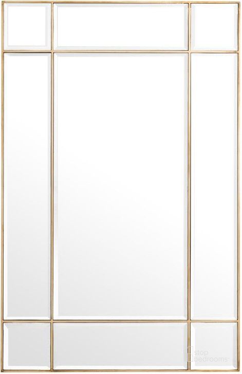 The appearance of Mirror Beaumont Vintage Brass Finish designed by Eichholtz in the modern / contemporary interior design. This brass piece of furniture  was selected by 1StopBedrooms from Beaumont Collection to add a touch of cosiness and style into your home. Sku: 112920. Material: Glass. Product Type: Wall Mirror. Image1