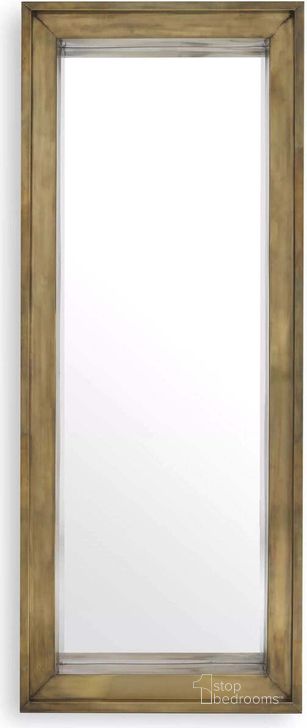 The appearance of Mirror Magenta Rectangular L Vintage Brass Finish designed by Eichholtz in the modern / contemporary interior design. This brass piece of furniture  was selected by 1StopBedrooms from Magenta Collection to add a touch of cosiness and style into your home. Sku: 113613. Product Type: Wall Mirror. Material: Brass. Image1