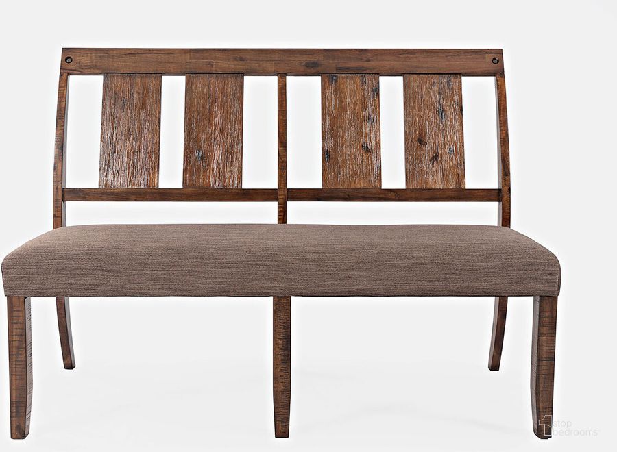 The appearance of Mission Viejo Distressed Dining Bench designed by Jofran in the rustic / southwestern interior design. This brown piece of furniture  was selected by 1StopBedrooms from Mission Viejo Collection to add a touch of cosiness and style into your home. Sku: 1966-42KD. Material: Wood. Product Type: Dining Bench. Image1
