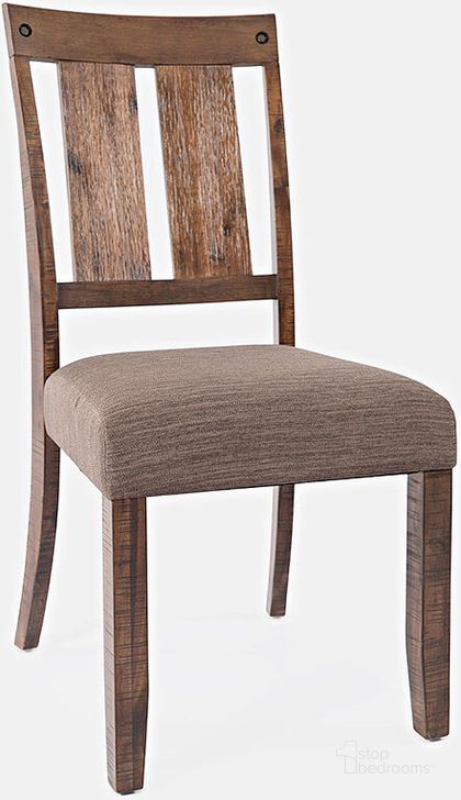 The appearance of Mission Viejo Distressed Side Chair (Set Of 2) designed by Jofran in the rustic / southwestern interior design. This brown piece of furniture  was selected by 1StopBedrooms from Mission Viejo Collection to add a touch of cosiness and style into your home. Sku: 1966-395KD. Material: Wood. Product Type: Side Chair. Image1