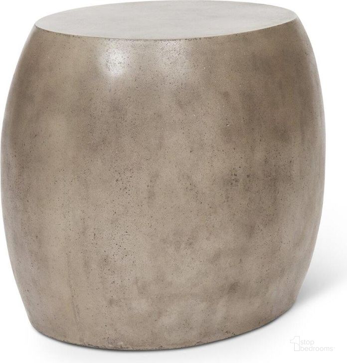 The appearance of Mixx Pebble End Table In Dark Grey designed by Urbia in the modern / contemporary interior design. This dark grey piece of furniture  was selected by 1StopBedrooms from Mixx Collection to add a touch of cosiness and style into your home. Sku: VGS-PEBBLE-ET. Product Type: End Table. Material: Concrete. Image1