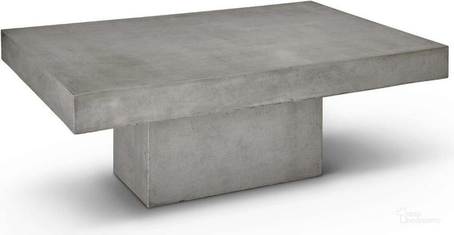 The appearance of Mixx Una Rectangle Coffee Table In Dark Grey designed by Urbia in the modern / contemporary interior design. This dark grey piece of furniture  was selected by 1StopBedrooms from Mixx Collection to add a touch of cosiness and style into your home. Sku: VGS-UNA-RECT-CT. Product Type: Coffee Table. Material: Concrete. Image1