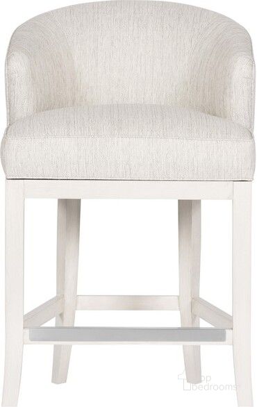 The appearance of Charley Wood Flare Base Counter Stool In Cream designed by Vanguard Furniture in the transitional interior design. This cream piece of furniture  was selected by 1StopBedrooms from Charley Collection to add a touch of cosiness and style into your home. Sku: T3V67-CS. Material: Wood. Product Type: Bar Stool. Image1