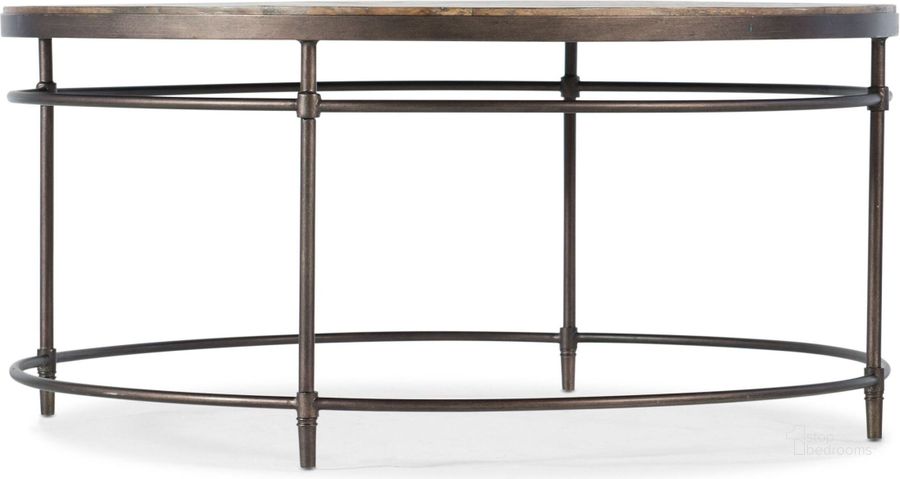 The appearance of St Armand Brown Round Cocktail Table designed by Hooker in the transitional interior design. This brown piece of furniture  was selected by 1StopBedrooms from St. Armand Collection to add a touch of cosiness and style into your home. Sku: 5601-80110-LTWD. Material: Wood. Product Type: Cocktail Table. Image1