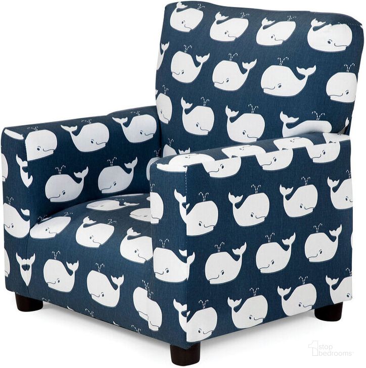 The appearance of Mobee Kids Chair In Navy designed by Furniture of America in the transitional interior design. This navy piece of furniture  was selected by 1StopBedrooms from Mobee Collection to add a touch of cosiness and style into your home. Sku: AM1117. Material: Wood. Product Type: Kids Chair. Image1