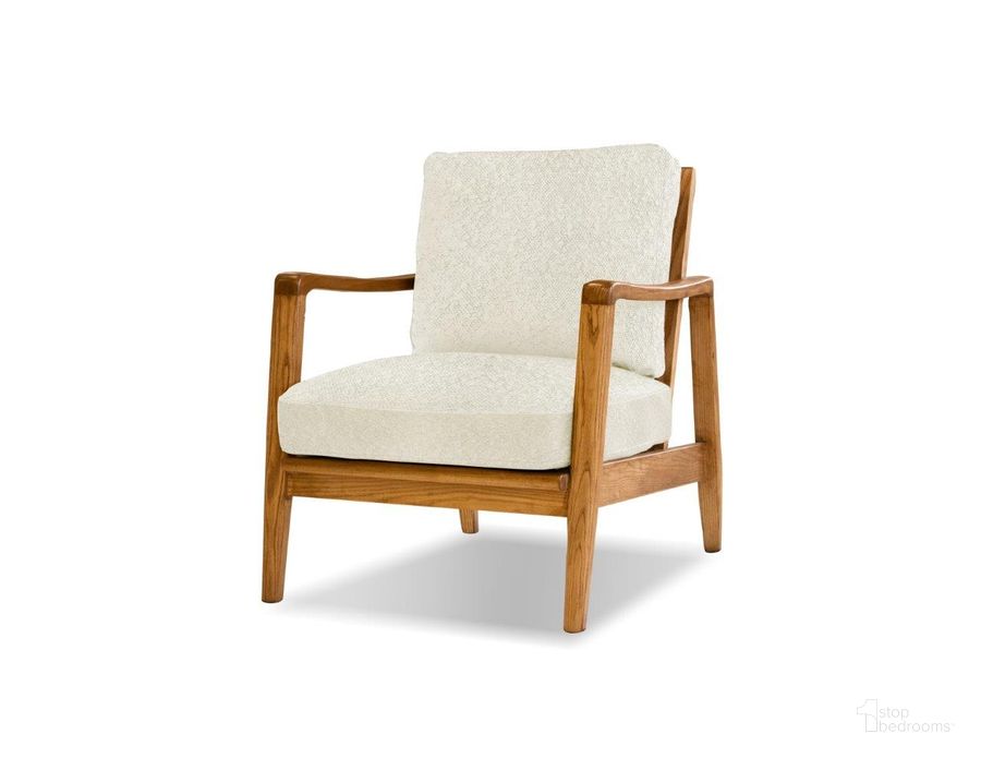 The appearance of Craftsman Natural Ash Wood Frame Cream Boucle Fabric Accent Chair designed by Mobital in the modern / contemporary interior design. This natural/cream piece of furniture  was selected by 1StopBedrooms from Craftsman Collection to add a touch of cosiness and style into your home. Sku: LCH-CRAF-ASHW-CRBO. Material: Wood. Product Type: Accent Chair. Image1