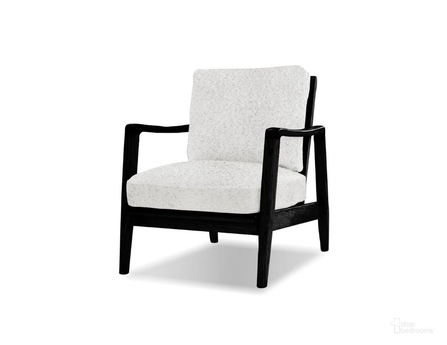 The appearance of Craftsman Matte Black Frame Vanilla Bean Fabric Accent Chair designed by Mobital in the modern / contemporary interior design. This vanilla piece of furniture  was selected by 1StopBedrooms from Craftsman Collection to add a touch of cosiness and style into your home. Sku: LCH-CRAF-BLAC-VABE. Material: Wood. Product Type: Accent Chair. Image1