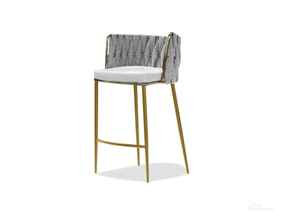 The appearance of Weaver Oatmeal Tweed Farina Nubuck With Gold Base Counter Stool - Set of 2 designed by Mobital in the modern / contemporary interior design. This oatmeal piece of furniture  was selected by 1StopBedrooms from Weaver Collection to add a touch of cosiness and style into your home. Sku: DCS-WEAV-OAFA-GOLD. Material: Metal. Product Type: Barstool.