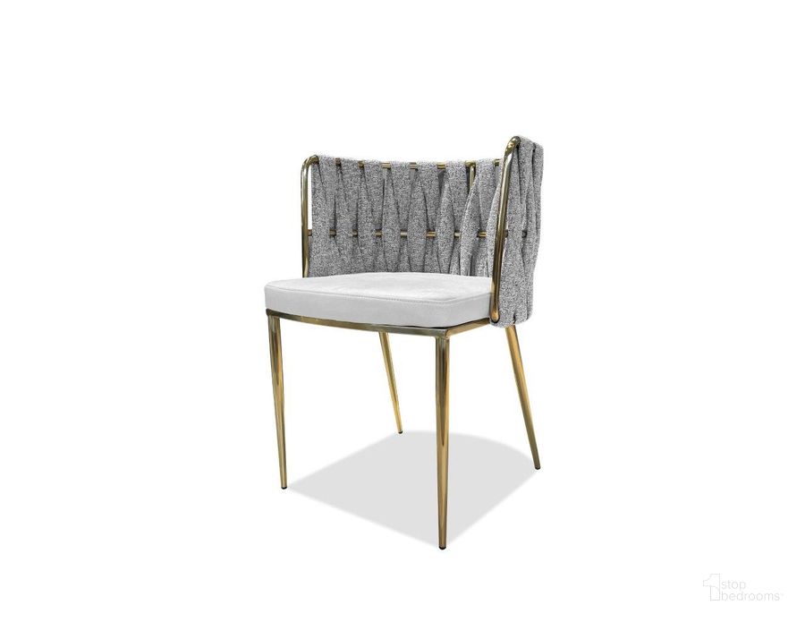 The appearance of Weaver Oatmeal Tweed Farina Nubuck With Gold Base Dining Chair Set of 2 designed by Mobital in the modern / contemporary interior design. This oatmeal piece of furniture  was selected by 1StopBedrooms from Weaver Collection to add a touch of cosiness and style into your home. Sku: DCH-WEAV-OAFA-GOLD. Material: Metal. Product Type: Dining Chair. Image1