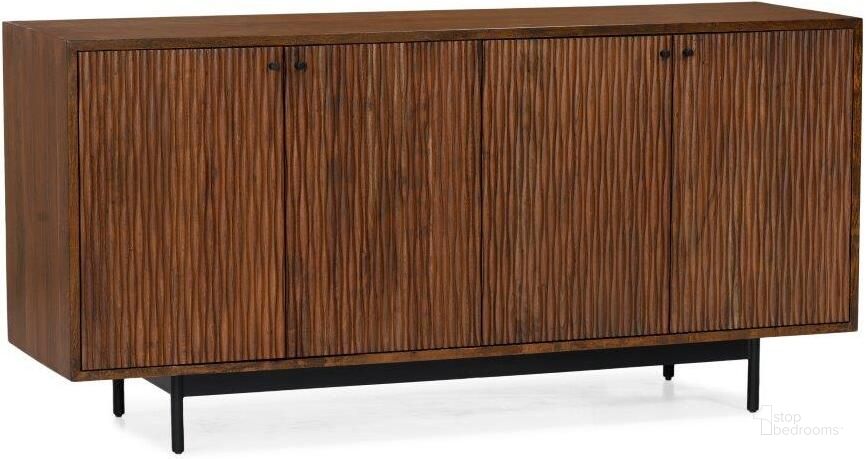 The appearance of Mod Brown Sideboard Carved designed by Union Home Furniture in the transitional interior design. This brown piece of furniture  was selected by 1StopBedrooms from Mod Collection to add a touch of cosiness and style into your home. Sku: LVR00253. Material: Steel. Product Type: Sideboard. Image1