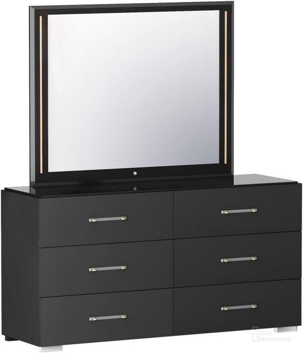 The appearance of Modern 6 Drawer Gloss Black Bedroom Chest designed by Chintaly Imports in the modern / contemporary interior design. This gloss black piece of furniture  was selected by 1StopBedrooms from  to add a touch of cosiness and style into your home. Sku: FLORENCE-DRS. Product Type: Chest.