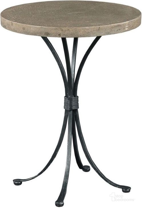The appearance of Modern Classics Accents Round End Table designed by Kincaid in the modern / contemporary interior design. This brown piece of furniture  was selected by 1StopBedrooms from Modern Classics Collection to add a touch of cosiness and style into your home. Sku: 69-1634. Table Top Shape: Triangular. Material: Metal. Product Type: End Table. Image1