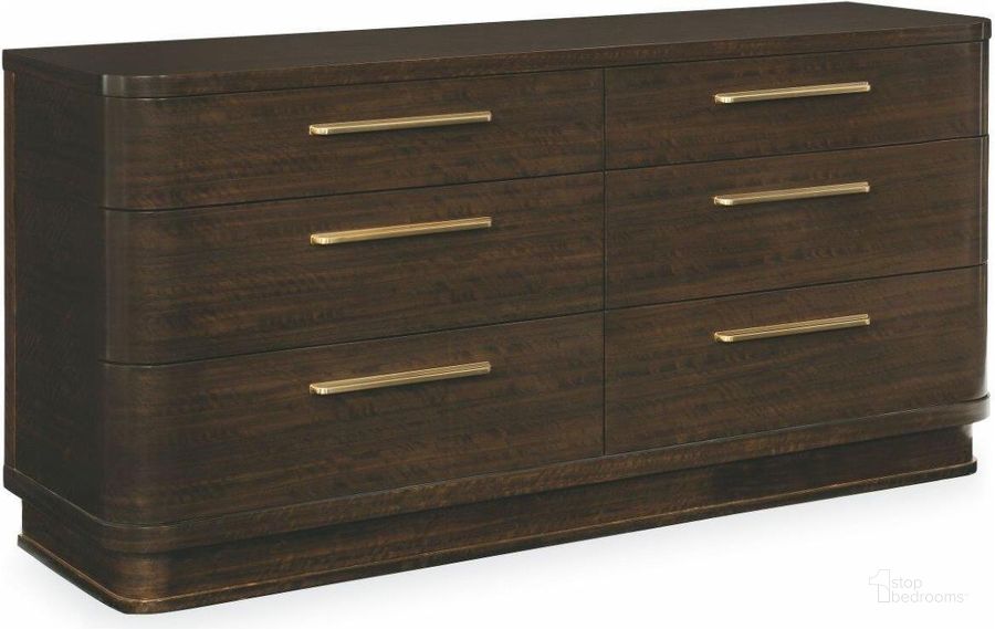 The appearance of Caracole Modern Streamline Dresser designed by Caracole in the transitional interior design. This brown piece of furniture  was selected by 1StopBedrooms from Modern Streamline Collection to add a touch of cosiness and style into your home. Sku: M023-417-011. Material: Wood. Product Type: Dresser. Image1