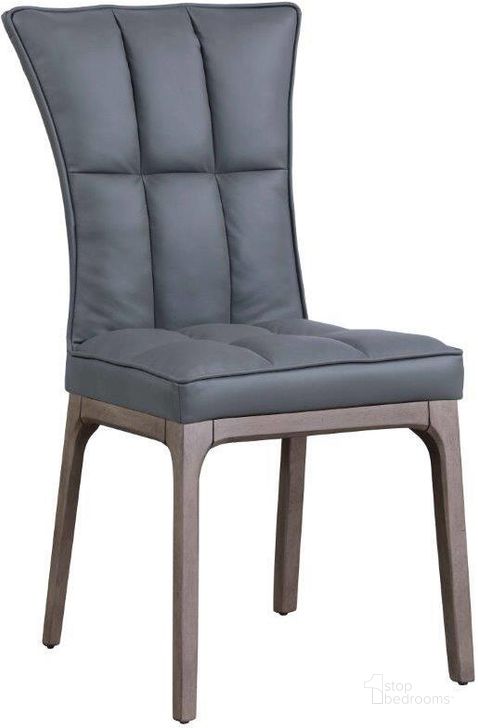 The appearance of Modern Tufted Side Chair with Solid Wood Frame Set of 2 PEGGY-SC-GRY-GRY designed by Chintaly Imports in the modern / contemporary interior design. This gray piece of furniture  was selected by 1StopBedrooms from  to add a touch of cosiness and style into your home. Sku: PEGGY-SC-GRY-GRY. Material: Wood. Product Type: Side Chair. Image1