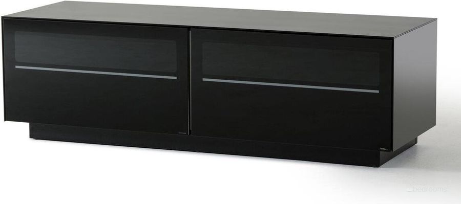 The appearance of Modrest Carter Contemporary Black Tv Stand designed by VIG Furniture in the modern / contemporary interior design. This black piece of furniture  was selected by 1StopBedrooms from Modrest Collection to add a touch of cosiness and style into your home. Sku: VGBBSL8152. Material: Glass. Product Type: TV Stand. Image1