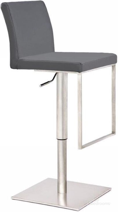 The appearance of Modrest Folsum Modern Grey Bar Stool designed by VIG Furniture in the modern / contemporary interior design. This grey piece of furniture  was selected by 1StopBedrooms from Modrest Folsum Collection to add a touch of cosiness and style into your home. Sku: VGHR5040BG-1-GREY. Material: Leather. Product Type: Barstool.