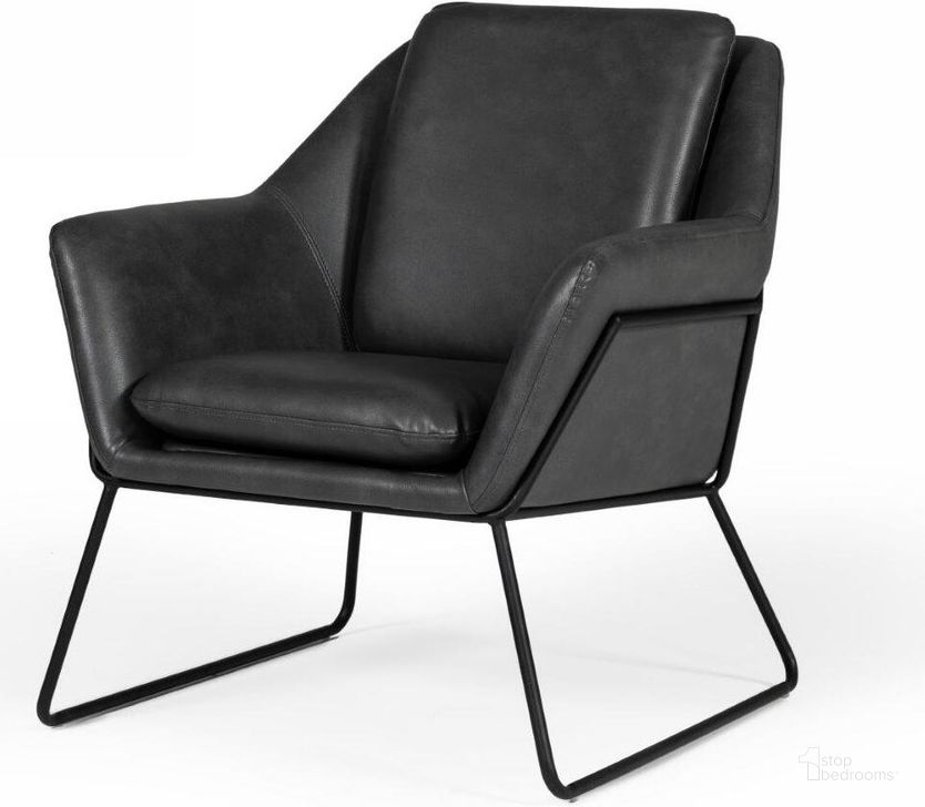 The appearance of Modrest Jennifer Industrial Dark Grey Eco-Leather Accent Chair designed by VIG Furniture in the industrial interior design. This grey piece of furniture  was selected by 1StopBedrooms from Modrest Jennifer Collection to add a touch of cosiness and style into your home. Sku: VGBNEC-090-DKGRY. Material: Leather. Product Type: Accent Chair. Image1