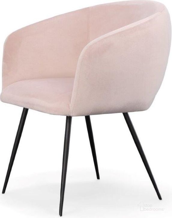 The appearance of Modrest Luzerne Modern Pink Velvet Dining Chair designed by VIG Furniture in the modern / contemporary interior design. This pink piece of furniture  was selected by 1StopBedrooms from Modrest Luzerne Collection to add a touch of cosiness and style into your home. Sku: VGYFDC1041-PNK-DC. Product Type: Dining Chair. Material: Velvet. Image1