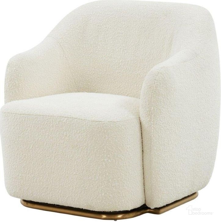 The appearance of Modrest Masha Modern Off White Sherpa Accent Chair designed by VIG Furniture in the modern / contemporary interior design. This white piece of furniture  was selected by 1StopBedrooms from Modrest Collection to add a touch of cosiness and style into your home. Sku: VGRHAC-538-WHT-1. Product Type: Accent Chair. Material: Stainless Steel. Image1
