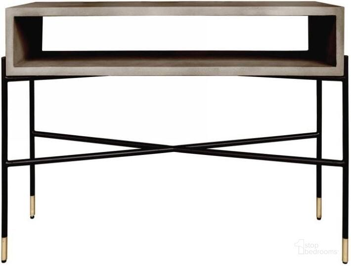 The appearance of Modrest Walker Modern Concrete And Metal Console Table designed by VIG Furniture in the modern / contemporary interior design. This grey piece of furniture  was selected by 1StopBedrooms from Modrest Walker Collection to add a touch of cosiness and style into your home. Sku: VGLBROKYCS-113. Material: Metal. Product Type: Console Table. Image1
