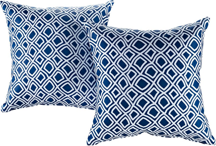 The appearance of Modway Balance Two Piece Outdoor Patio Pillow Set designed by Modway in the modern / contemporary interior design. This balance piece of furniture  was selected by 1StopBedrooms from Modway Collection to add a touch of cosiness and style into your home. Sku: EEI-2401-BAL. Material: Polyester. Product Type: Outdoor Pillow. Image1