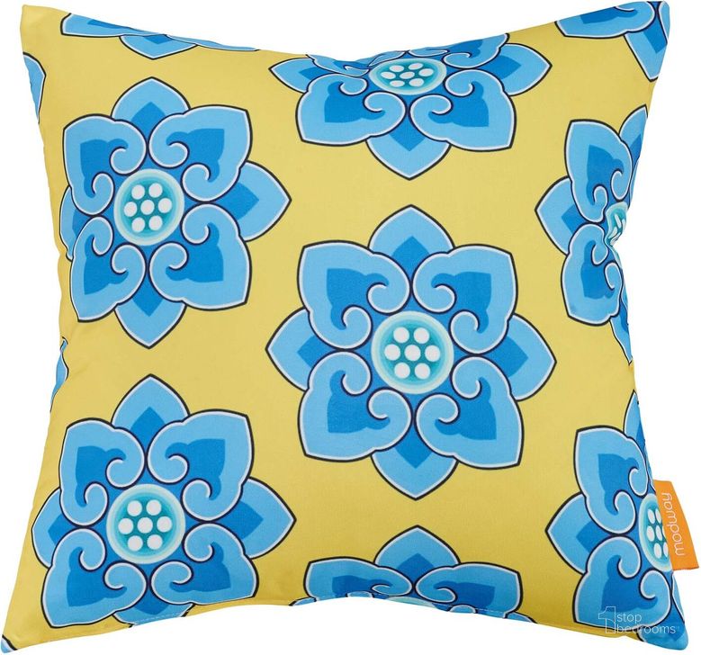 The appearance of Modway Cornflower Outdoor Patio Single Pillow designed by Modway in the modern / contemporary interior design. This cornflower piece of furniture  was selected by 1StopBedrooms from Modway Collection to add a touch of cosiness and style into your home. Sku: EEI-2156-COR. Material: Polyester. Product Type: Outdoor Pillow. Image1