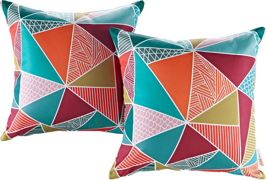 The appearance of Modway Mosaic Two Piece Outdoor Patio Pillow Set designed by Modway in the modern / contemporary interior design. This mosaic piece of furniture  was selected by 1StopBedrooms from Modway Collection to add a touch of cosiness and style into your home. Sku: EEI-2401-MOS. Material: Polyester. Product Type: Outdoor Pillow. Image1