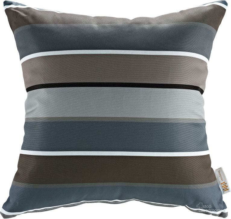 The appearance of Modway Stripe Outdoor Patio Single Pillow designed by Modway in the modern / contemporary interior design. This stripe piece of furniture  was selected by 1StopBedrooms from Modway Collection to add a touch of cosiness and style into your home. Sku: EEI-2156-STR. Material: Polyester. Product Type: Outdoor Pillow. Image1