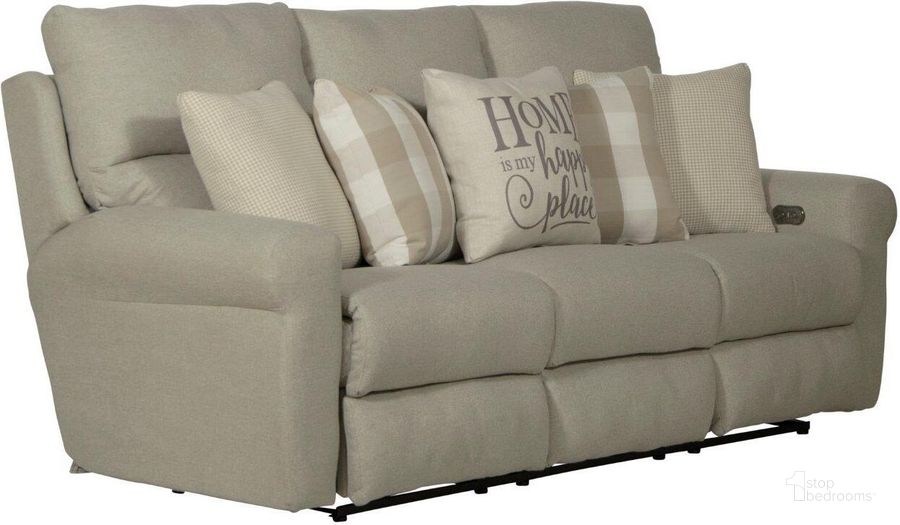 The appearance of Mohill Cement Reclining Sofa 0qd24495830 designed by Versailles Home in the traditional interior design. This cement piece of furniture  was selected by 1StopBedrooms from Mohill Collection to add a touch of cosiness and style into your home. Sku: 61211160538253316. Material: Polyester. Product Type: Reclining Sofa. Image1