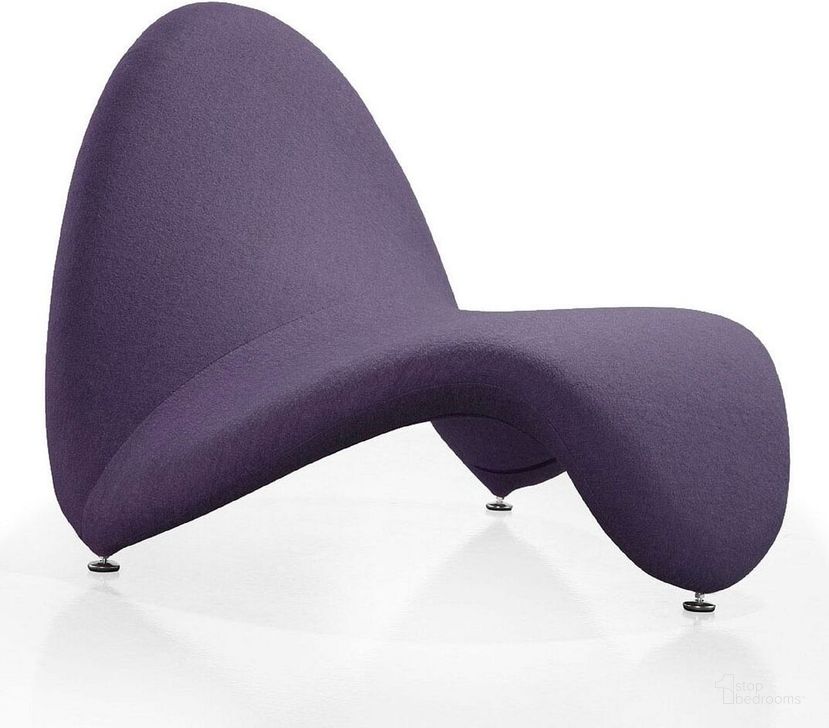 The appearance of MoMa Accent Chair in Purple designed by Manhattan Comfort in the modern / contemporary interior design. This purple piece of furniture  was selected by 1StopBedrooms from MoMa Collection to add a touch of cosiness and style into your home. Sku: AC009-PL. Material: Metal. Product Type: Accent Chair. Image1