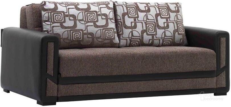 The appearance of Mondomax Upholstered Convertible Sofabed with Storage In Brown designed by Casamode in the modern / contemporary interior design. This brown piece of furniture  was selected by 1StopBedrooms from Mondomax Collection to add a touch of cosiness and style into your home. Sku: MDX-SB-BN. Product Type: Sofa Bed. Material: Chenille. Image1