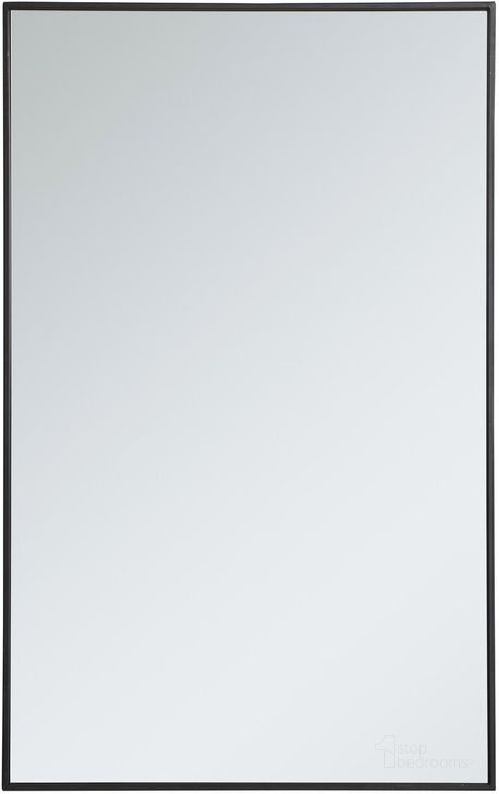 The appearance of Monet Black Rectangle Mirror MR43048BK designed by Elegant Lighting in the modern / contemporary interior design. This black piece of furniture  was selected by 1StopBedrooms from Monet Collection to add a touch of cosiness and style into your home. Sku: MR43048BK. Material: Metal. Product Type: Mirror. Image1