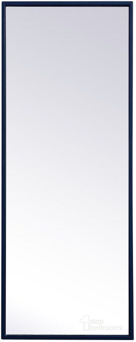 The appearance of Monet Blue Rectangle Mirror MR41436BL designed by Elegant Lighting in the transitional interior design. This blue piece of furniture  was selected by 1StopBedrooms from Monet Collection to add a touch of cosiness and style into your home. Sku: MR41436BL. Material: Metal. Product Type: Mirror. Image1