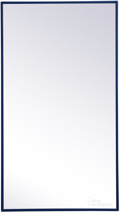 The appearance of Monet Blue Rectangle Mirror MR42036BL designed by Elegant Lighting in the transitional interior design. This blue piece of furniture  was selected by 1StopBedrooms from Monet Collection to add a touch of cosiness and style into your home. Sku: MR42036BL. Material: Metal. Product Type: Mirror. Image1