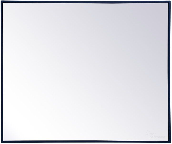 The appearance of Monet Blue Rectangle Mirror MR43036BL designed by Elegant Lighting in the transitional interior design. This blue piece of furniture  was selected by 1StopBedrooms from Monet Collection to add a touch of cosiness and style into your home. Sku: MR43036BL. Material: Metal. Product Type: Mirror. Image1