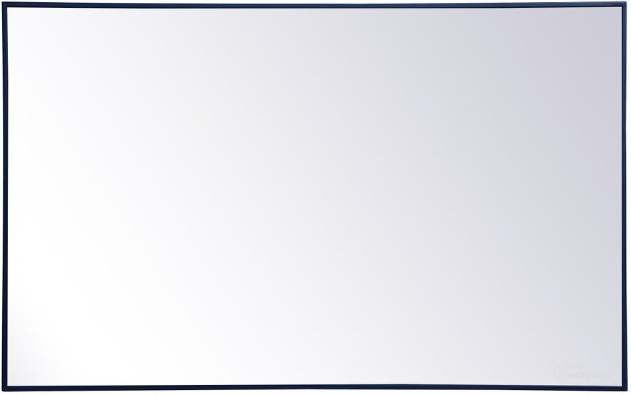 The appearance of Monet Blue Rectangle Mirror MR43048BL designed by Elegant Lighting in the transitional interior design. This blue piece of furniture  was selected by 1StopBedrooms from Monet Collection to add a touch of cosiness and style into your home. Sku: MR43048BL. Material: Metal. Product Type: Mirror. Image1