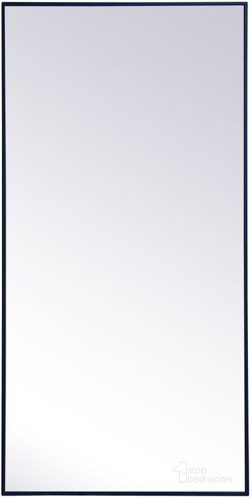 The appearance of Monet Blue Rectangle Mirror MR43060BL designed by Elegant Lighting in the transitional interior design. This blue piece of furniture  was selected by 1StopBedrooms from Monet Collection to add a touch of cosiness and style into your home. Sku: MR43060BL. Material: Metal. Product Type: Mirror. Image1