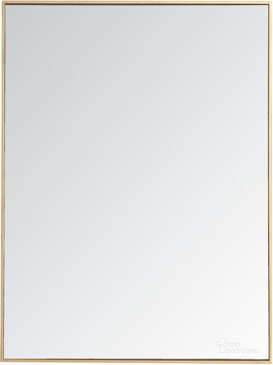 The appearance of Monet Brass Square Mirror MR43648BR designed by Elegant Lighting in the modern / contemporary interior design. This brass piece of furniture  was selected by 1StopBedrooms from Monet Collection to add a touch of cosiness and style into your home. Sku: MR43648BR. Material: Metal. Product Type: Mirror. Image1