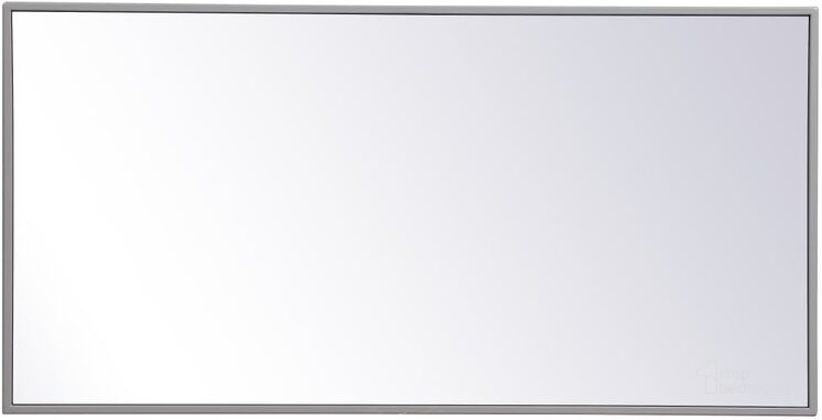 The appearance of Monet Grey Rectangle Mirror MR41836GR designed by Elegant Lighting in the transitional interior design. This grey piece of furniture  was selected by 1StopBedrooms from Monet Collection to add a touch of cosiness and style into your home. Sku: MR41836GR. Material: Metal. Product Type: Mirror. Image1