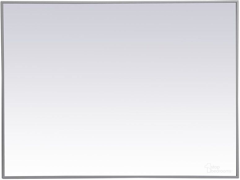 The appearance of Monet Grey Rectangle Mirror MR43040GR designed by Elegant Lighting in the transitional interior design. This grey piece of furniture  was selected by 1StopBedrooms from Monet Collection to add a touch of cosiness and style into your home. Sku: MR43040GR. Material: Metal. Product Type: Mirror. Image1