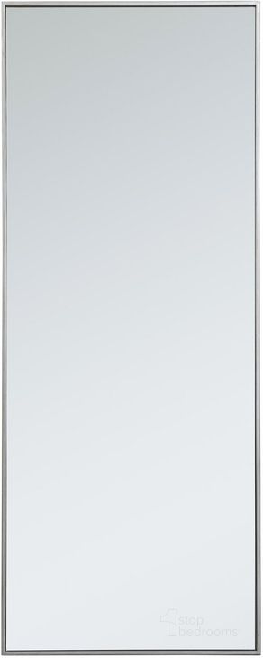 The appearance of Monet Silver Rectangle Mirror MR42460S designed by Elegant Lighting in the modern / contemporary interior design. This silver piece of furniture  was selected by 1StopBedrooms from Monet Collection to add a touch of cosiness and style into your home. Sku: MR42460S. Material: Metal. Product Type: Mirror. Image1