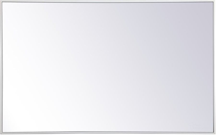 The appearance of Monet White Rectangle Mirror MR43048WH designed by Elegant Lighting in the transitional interior design. This white piece of furniture  was selected by 1StopBedrooms from Monet Collection to add a touch of cosiness and style into your home. Sku: MR43048WH. Material: Metal. Product Type: Mirror. Image1