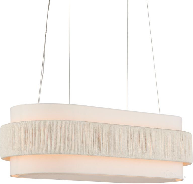The appearance of Monreale Oval Chandelier In Off White designed by Currey & Company in the modern / contemporary interior design. This off white piece of furniture  was selected by 1StopBedrooms from Monreale Collection to add a touch of cosiness and style into your home. Sku: 9000-1135. Product Type: Chandelier. Material: Iron. Image1