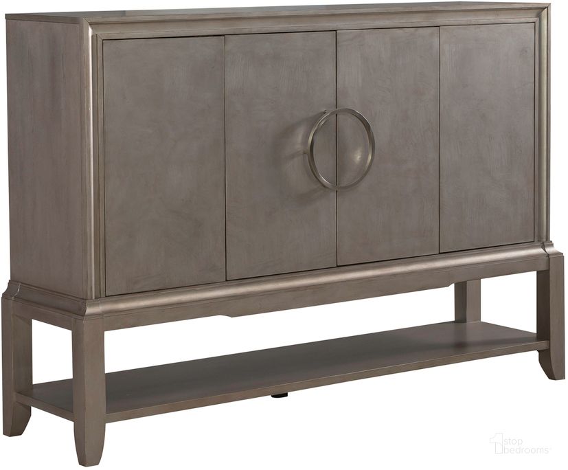 The appearance of Montage 4 Door Server designed by Liberty in the modern / contemporary interior design. This platinum piece of furniture  was selected by 1StopBedrooms from Montage Collection to add a touch of cosiness and style into your home. Sku: 849-SR6645. Product Type: Server. Material: Wood Veneer. Image1