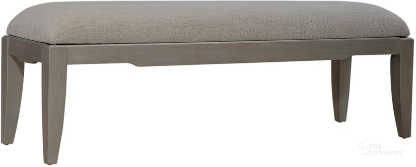 The appearance of Montage Bed Bench designed by Liberty in the modern / contemporary interior design. This gray piece of furniture  was selected by 1StopBedrooms from Montage Collection to add a touch of cosiness and style into your home. Sku: 849-BR47. Material: Wood Veneer. Product Type: Bedroom Bench. Image1