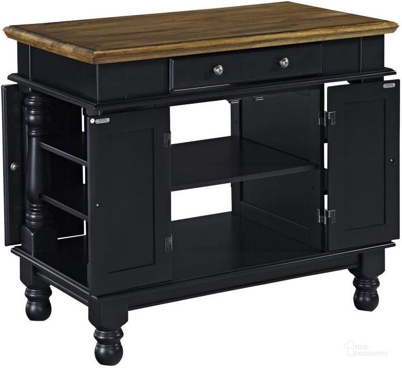 The appearance of Montauk Black Kitchen Island 5082-94 designed by Homestyles in the traditional interior design. This black piece of furniture  was selected by 1StopBedrooms from Montauk Collection to add a touch of cosiness and style into your home. Sku: 5082-941;5082-942. Material: Wood. Product Type: Kitchen Island. Image1