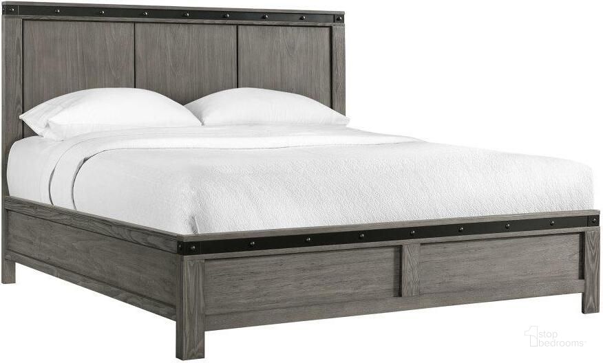The appearance of Montauk Gray King Panel Bed designed by Picket House in the transitional interior design. This gray piece of furniture  was selected by 1StopBedrooms from Montauk Collection to add a touch of cosiness and style into your home. Sku: WE600KH;WE600KF;WE600QKR. Bed Type: Panel Bed. Product Type: Panel Bed. Bed Size: King. Material: Pine. Image1